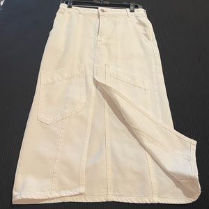 Zara white denim skirt size XS